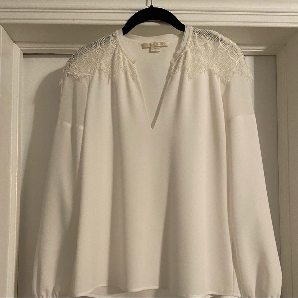 Beautiful white silk top